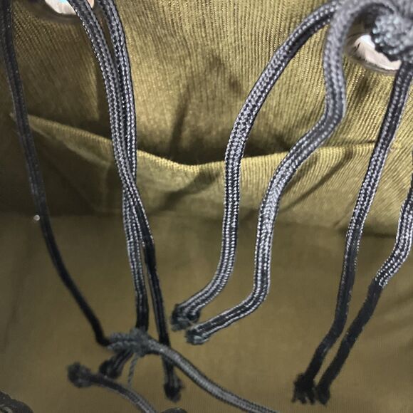 Tico Collection Weave Top Handle Bag Bamboo Bead Handle Adjustable - Picture 3 of 5